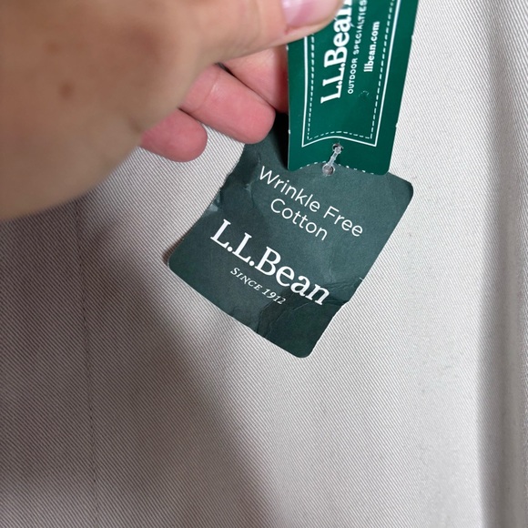 L.L.Bean Khaki Wrinkle Free Chinos Size 34x30 NWT - Picture 9 of 10